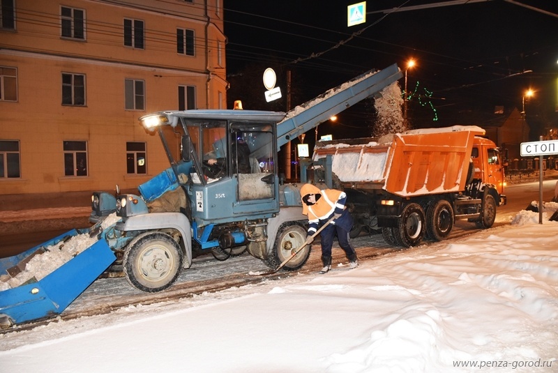 В снегопады большегрузным автомобилям закроют въезд в Пензу