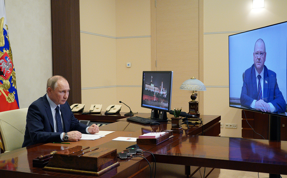 Олег Мельниченко за неполную неделю в должности главы региона общался с Путиным 2 раза