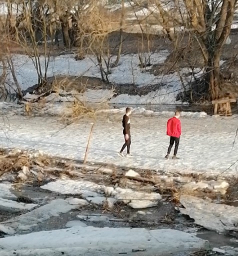 Соцсети: в Сердобске подростки гуляли по растаявшим льдинам на реке