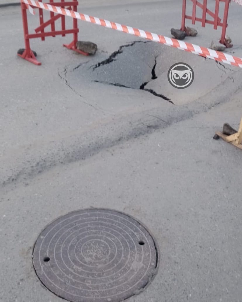 В Пензе на дороге образовался еще один провал