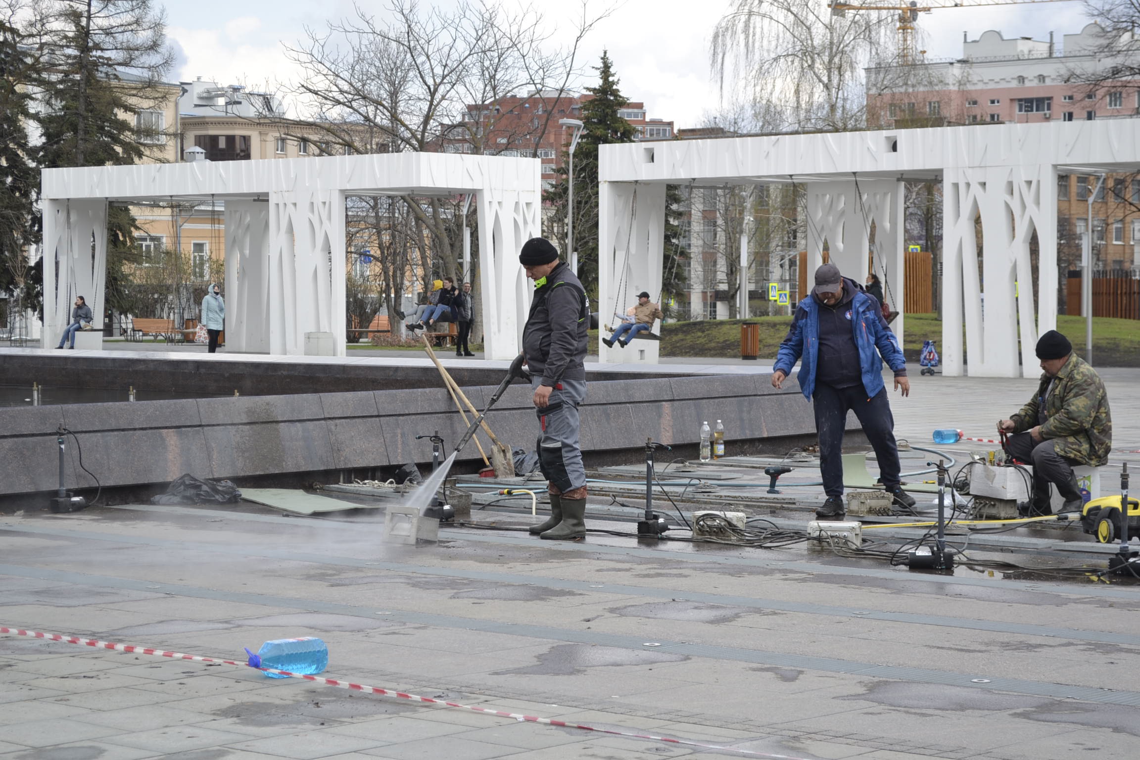 Пензенский фонтан готовят к пуску 1 мая