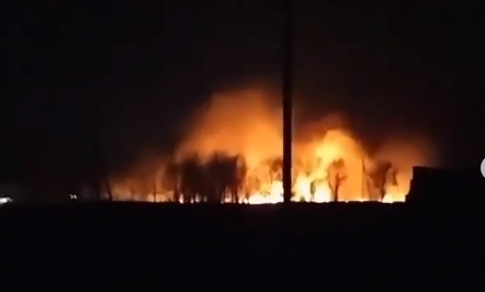 В пензенском МЧС назвали площадь пожара в Земетчино