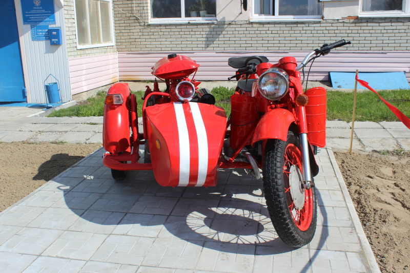 В Пензенской области установлен памятник пожарному мотоциклу