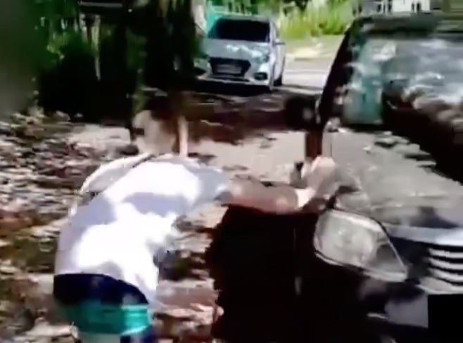 «Дикари»: в Пензе младшеклассники разбили бревнами и камнями чужое авто