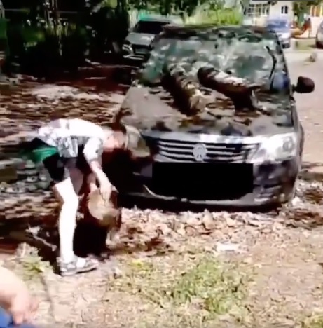 В Пензе делом о разбитой детьми машине занялась полиция