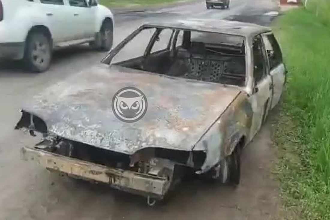 В Чемодановке ночью сгорела легковушка