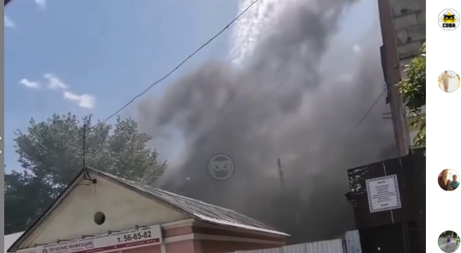 Загоревшийся мусор на Володарского угрожал газораспределительной станции