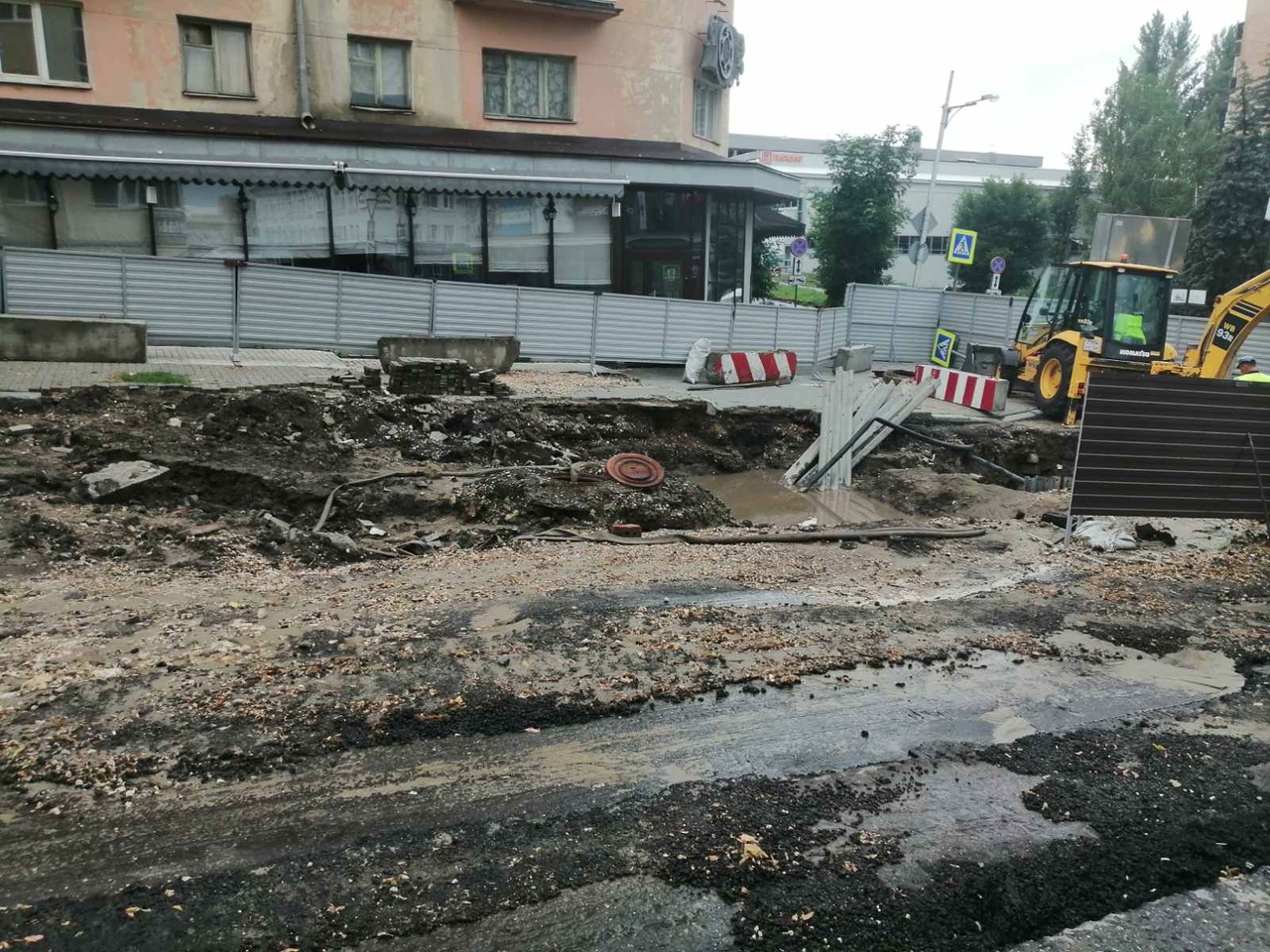 В Пензе подрядчик ремонта на Московской рискует сорвать сроки