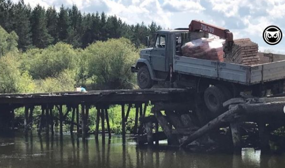 В Пензенской области мост, провалившийся под грузовиком, оказался бесхозяйным