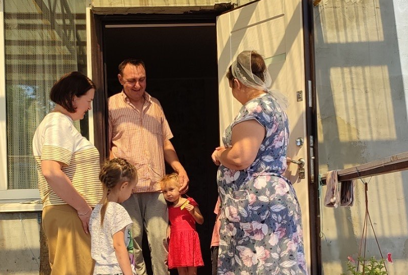 Ольга Чистякова помогла семье, воспитывающей 9 детей