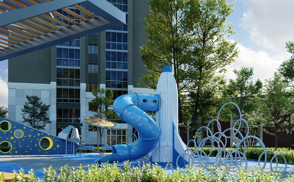 Во дворах ЖК «Созвездие» в Спутнике будет интересно отдыхать всей семьей