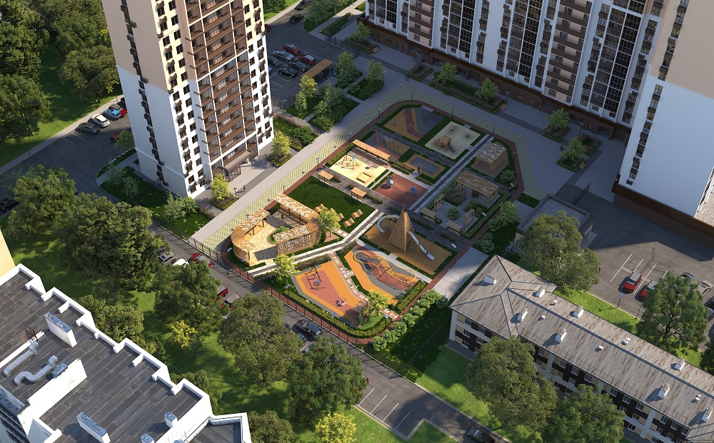 Двор ЖК «Новелла» в Пензе – это безопасность, функциональность и эстетика