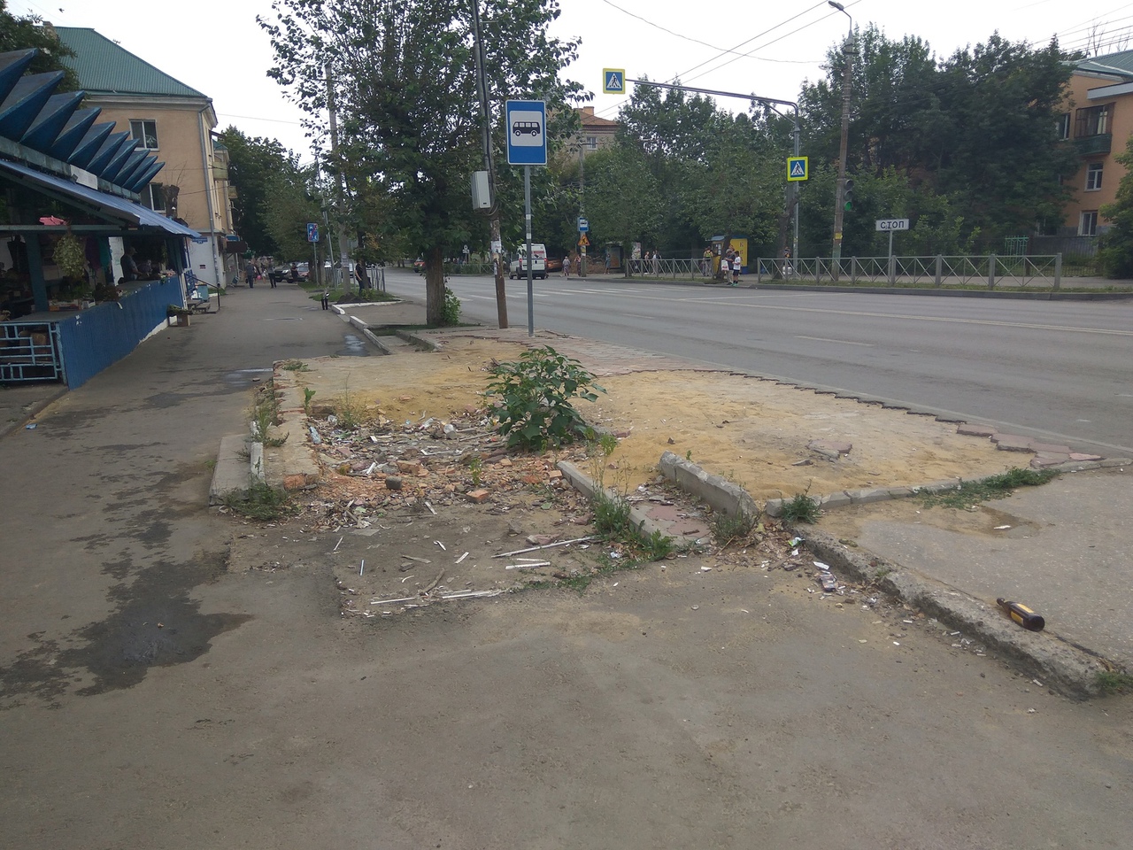 Пензенец возмутился отсутствием павильона на остановке по улице Циолковского