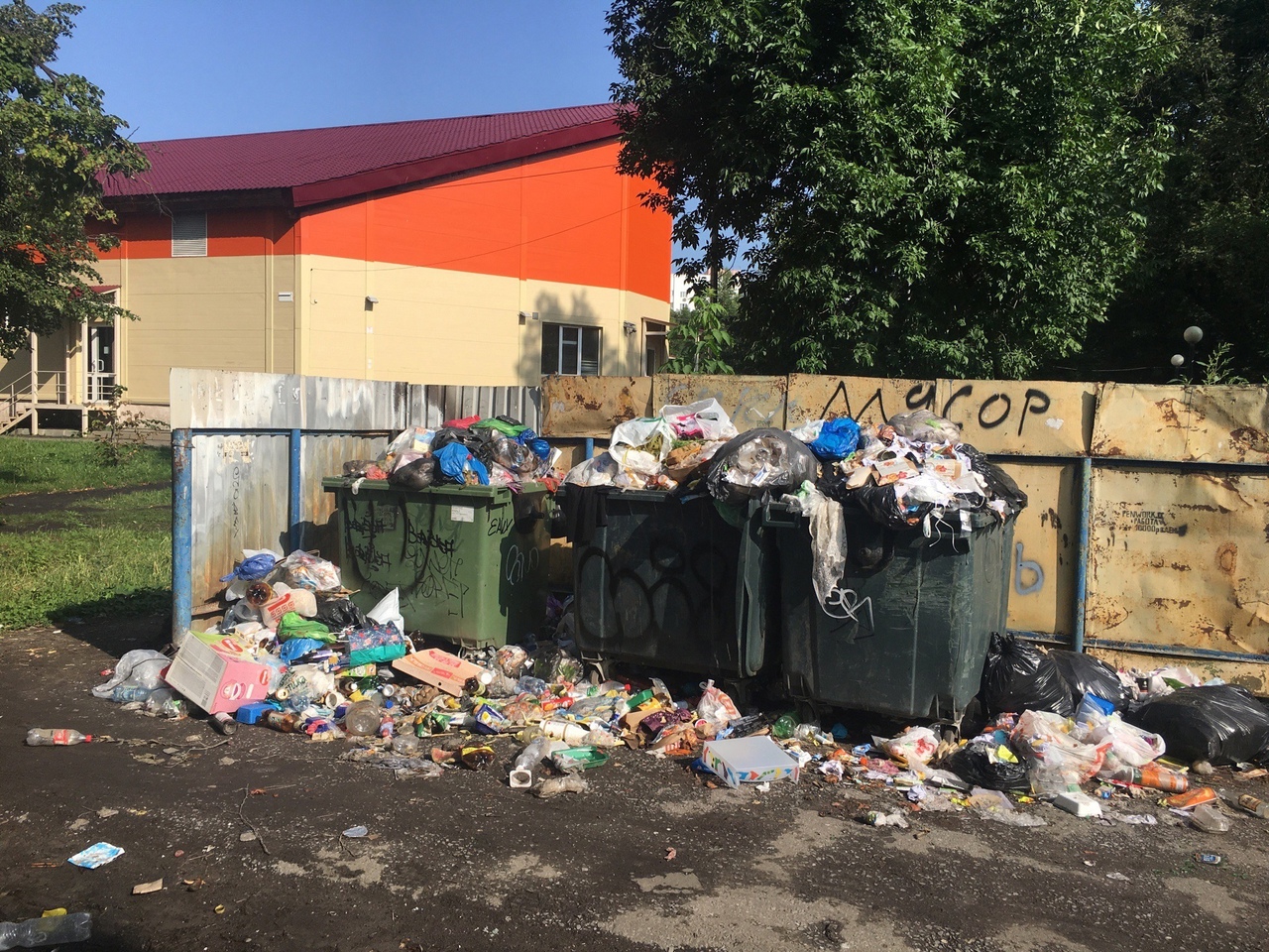 В мэрии Пензы обратили внимание на переполненность мусорных контейнеров