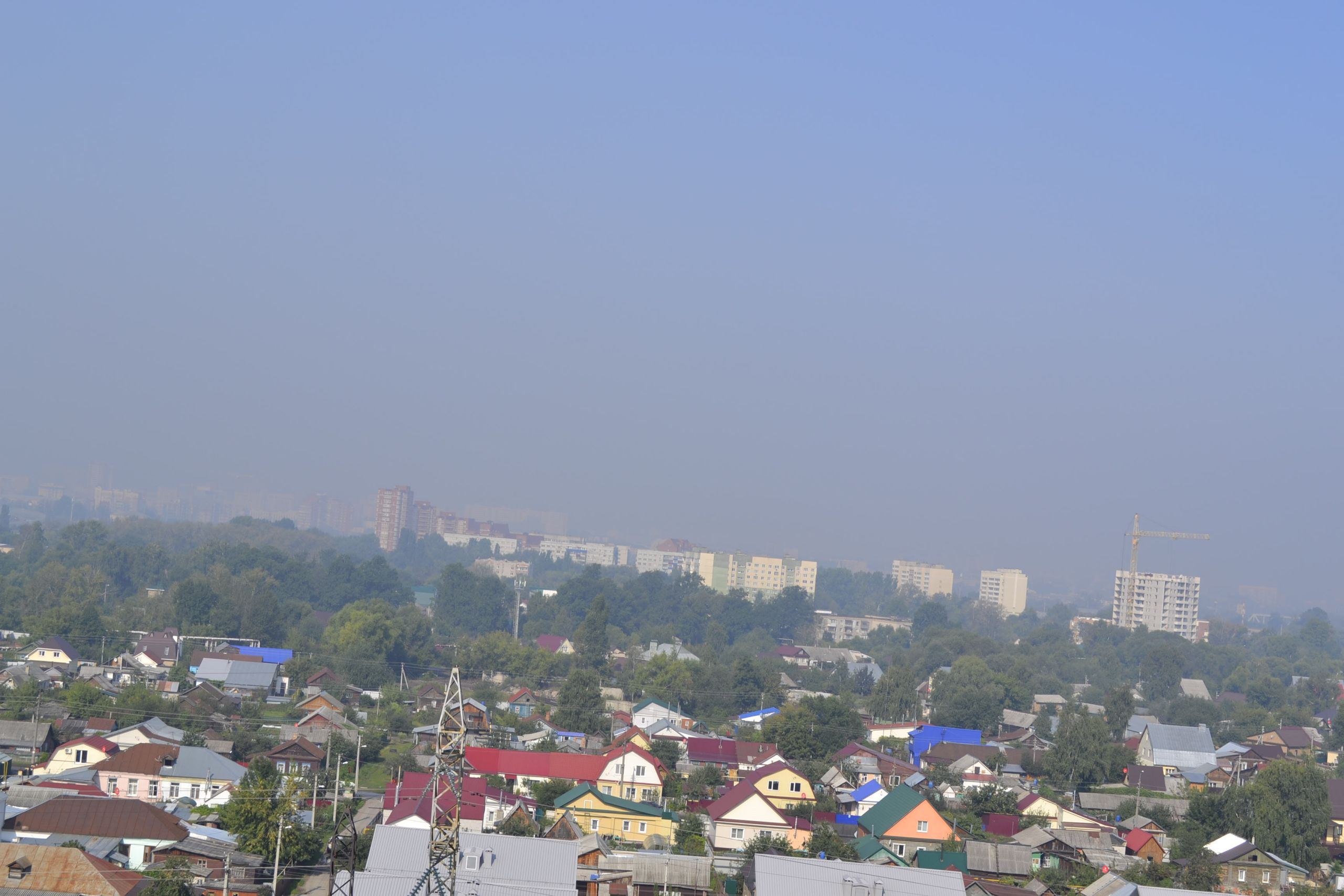 Источник дыма в Пензе ищут при помощи беспилотников