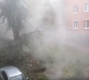 В Пензе дом на улице Ульяновской превратился в паровую баню
