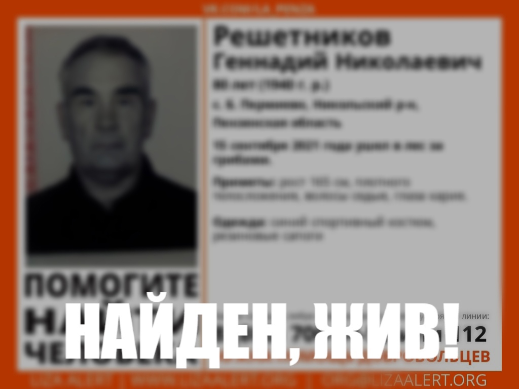В Пензенской области нашли пропавшего 80-летнего грибника
