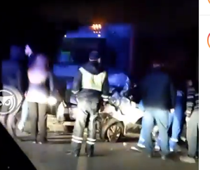 "В такси труп". Очевидцы сообщили подробности жуткой аварии с двумя грузовиками