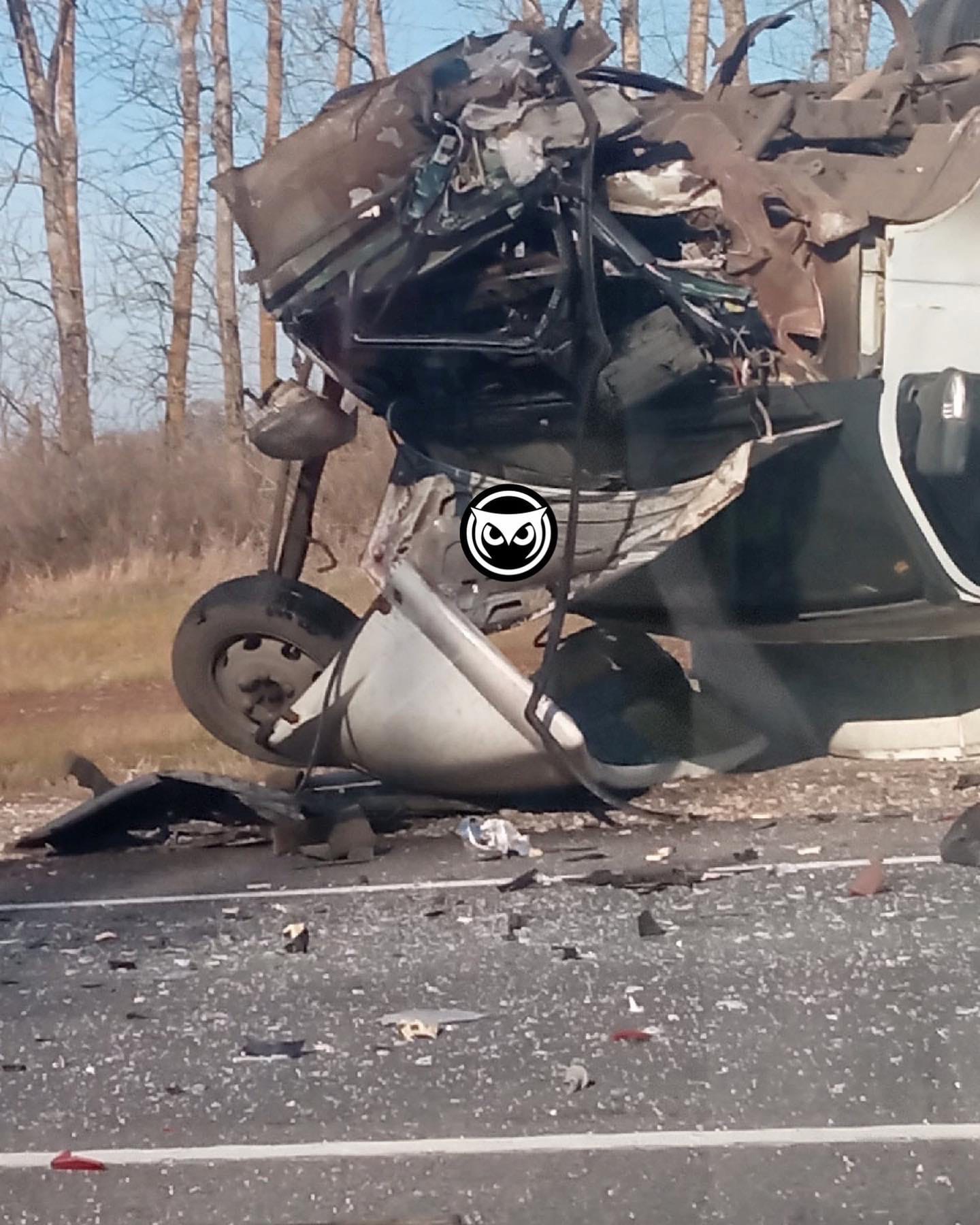 Жуткое ДТП на М-5: под Пензой «ГАЗель» превратилась в груду металла