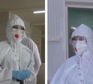 Воробьева навестила беременных в «красной зоне» больницы Бурденко