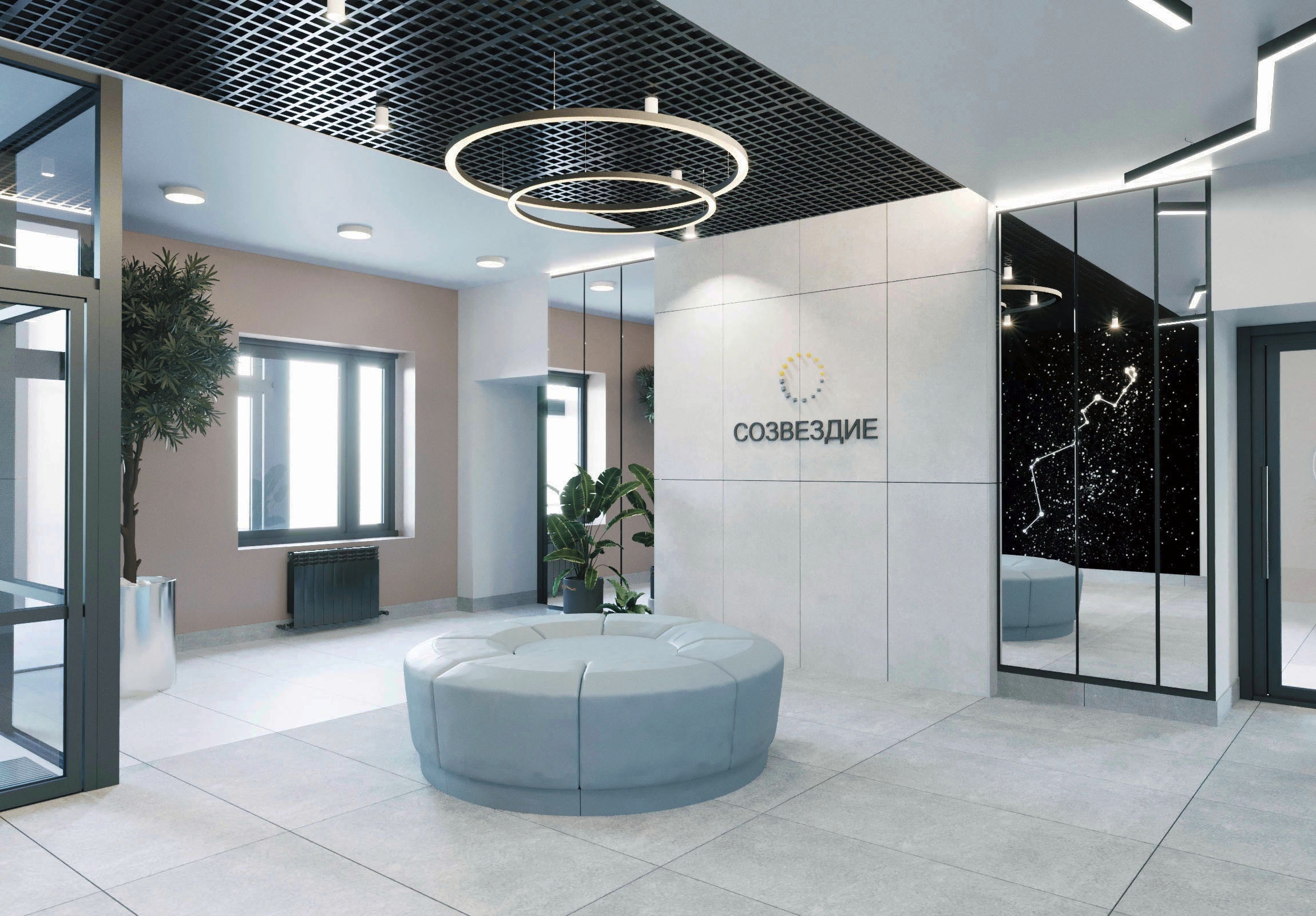 Дом «Майя» в Городе Спутнике: космические холлы и уютный двор