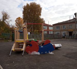 В Нижнем Ломове  установили новые детские площадки во дворах