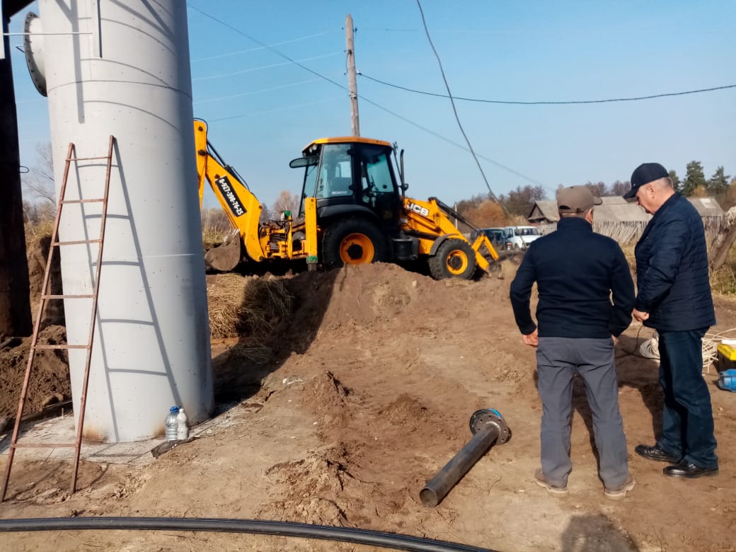 Жителям Лунино рассказали, как продвигается ремонт водонапорной башни