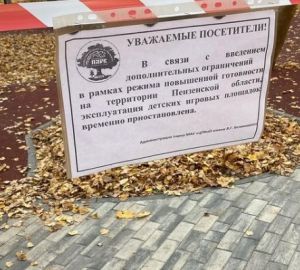 Пензенцы возмутились закрытием игровых зон на Олимпийской аллее