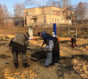 В Сердобском районе оборудуют новую площадку с тренажерами