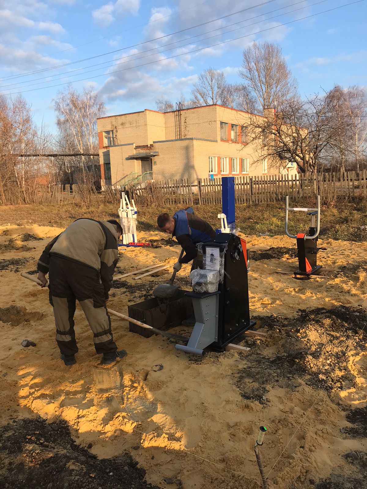 В Сердобском районе оборудуют новую площадку с тренажерами