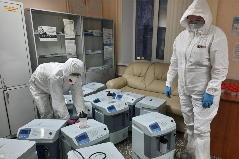 В Пензенскую область привезли 400 кислородных концентраторов для пациентов с COVID