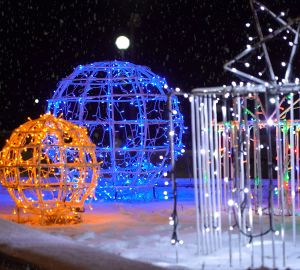 Город Спутник — украшение зимы