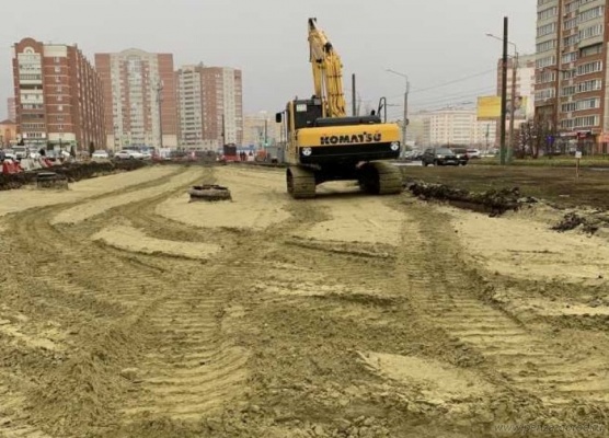 На дороге между ТЦ «Берлин» и «Весна» положат асфальт весной 2022 года