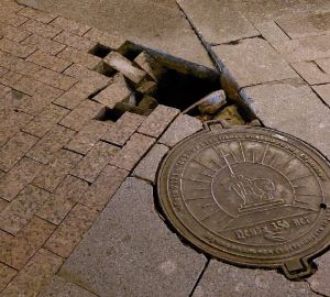 В Пензе Московская улица вновь начала уходить под землю