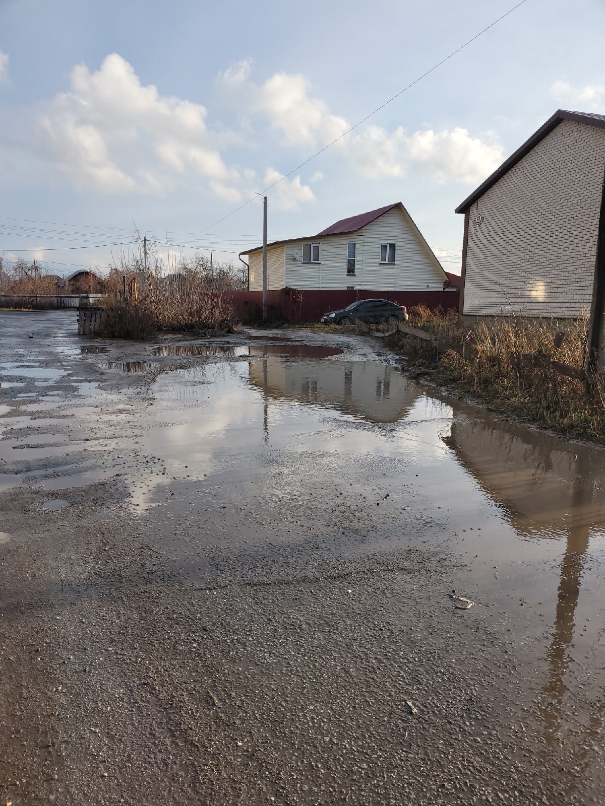 Жители Терновки пожаловались на потоп во дворе