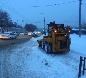 В Пензе на борьбу со снегом «выгнали» 115 спецмашин