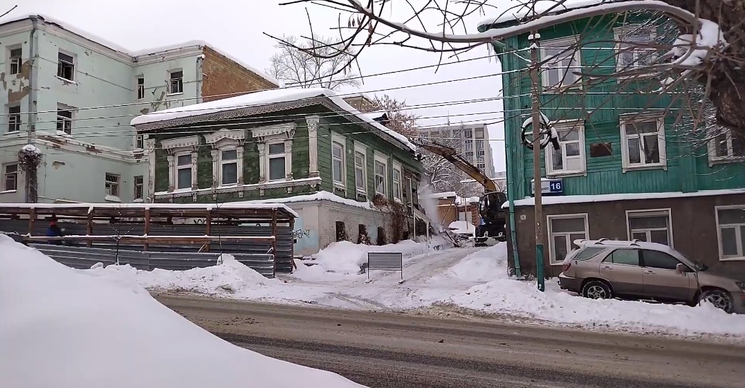 В Пензе начали сносить исторические дома на улице Володарского
