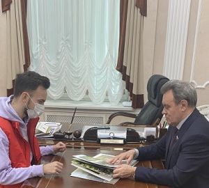 Валерий Лидин выразил благодарность молодым парламентариям за помощь во время пандемии