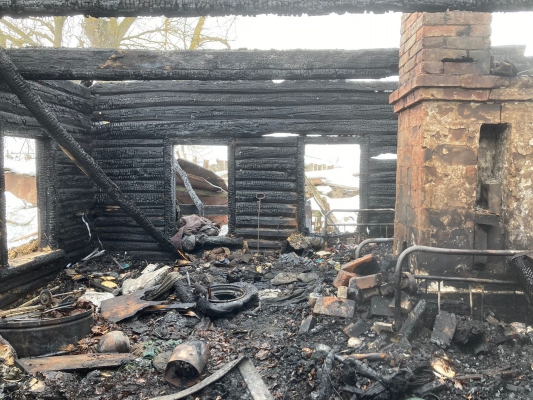 Названа причина пожара в Нижнеломовском районе, в котором погиб мужчина