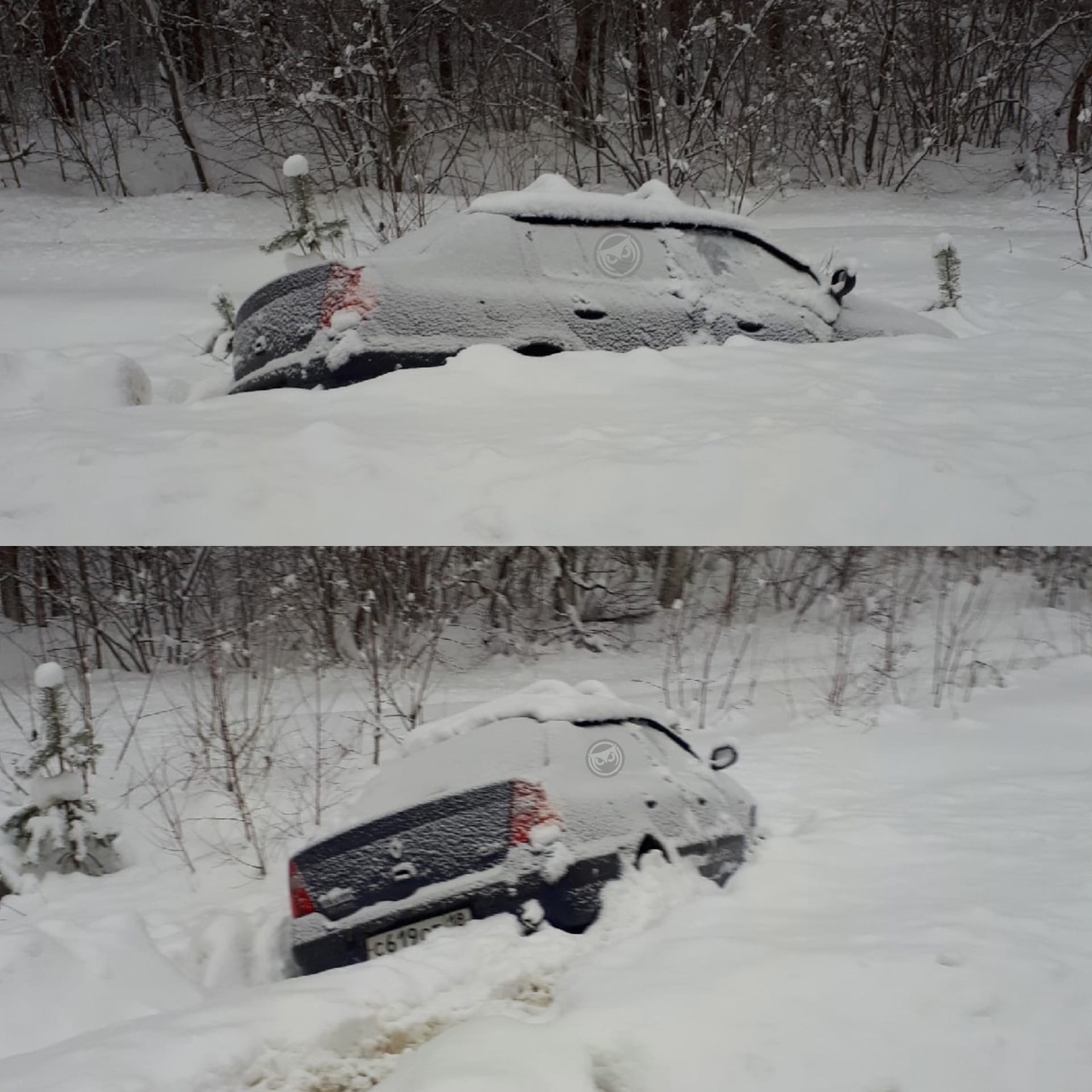 В Пензе снегопад стал причиной аварии