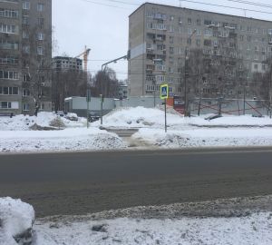 В Пензе сугроб может стать причиной аварии