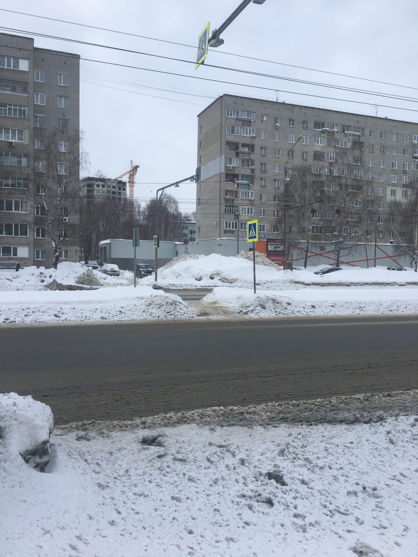 В Пензе сугроб может стать причиной аварии