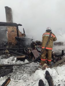 В Пензенской области сгорел человек