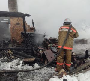 В Пензенской области сгорел человек