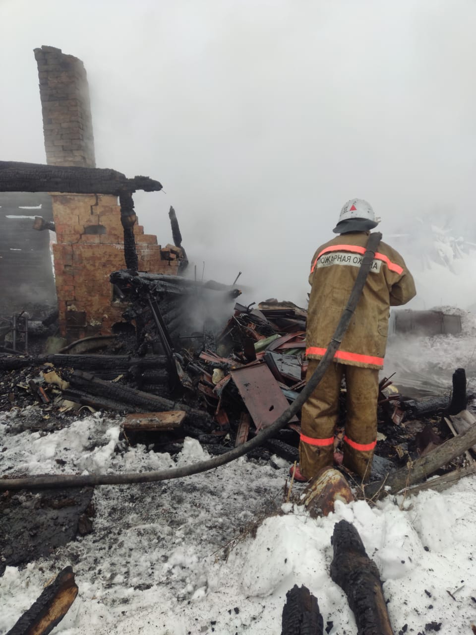 В Пензенской области сгорел человек