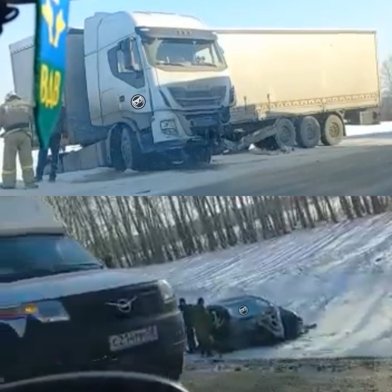 Пензячка и двое малышей попали в больницу после ДТП с фурой