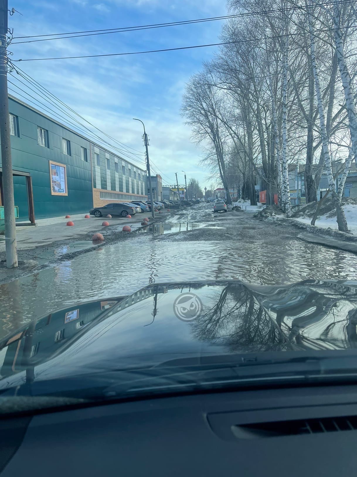 В Пензе на улице Байдукова «смыло» дорогу