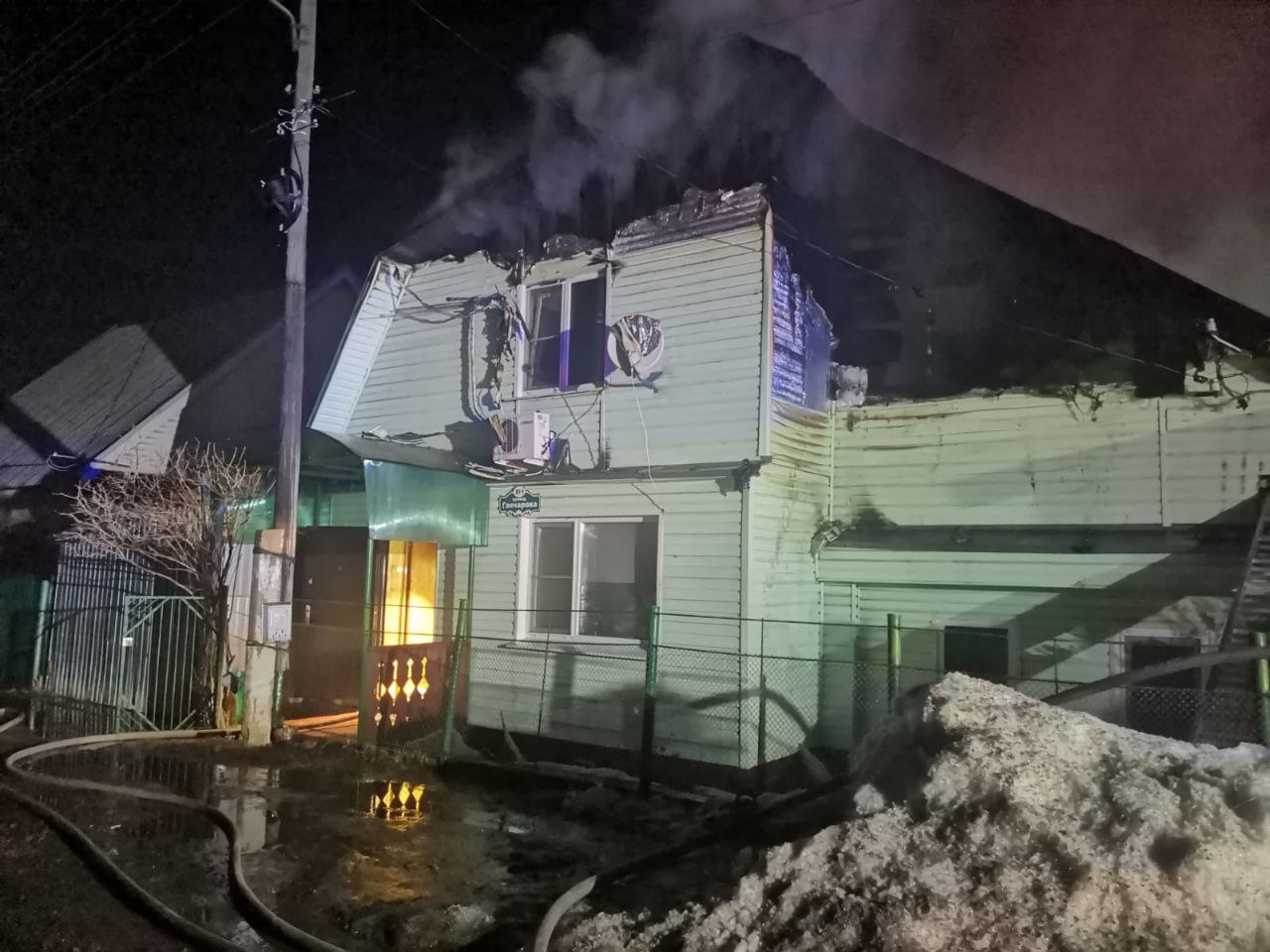 В Пензе хозяин заживо сгорел в собственном доме