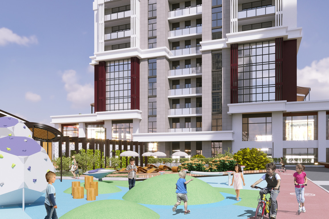 Двор ЖК «Созвездие» в Спутнике – для радости и интересного отдыха