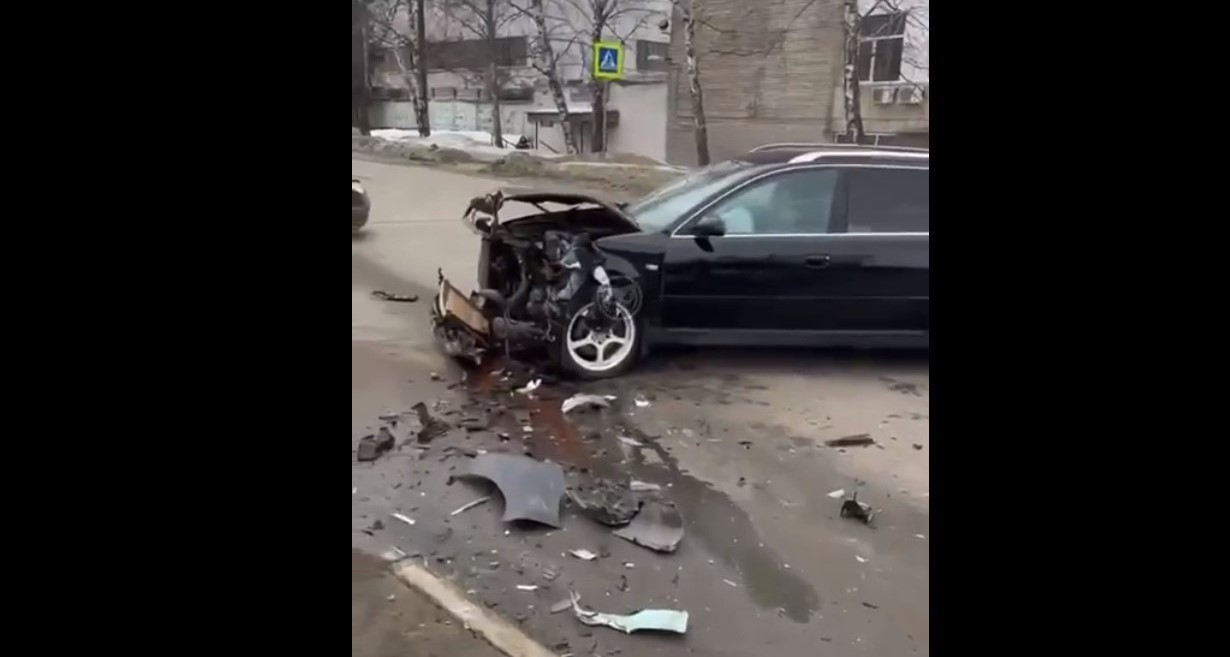 Пьяный водитель Ауди стал участником жуткой аварии